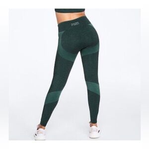 PINK By Victoria’s Secret Seamless Leggings Yoga Pants Women's Large Deep Green